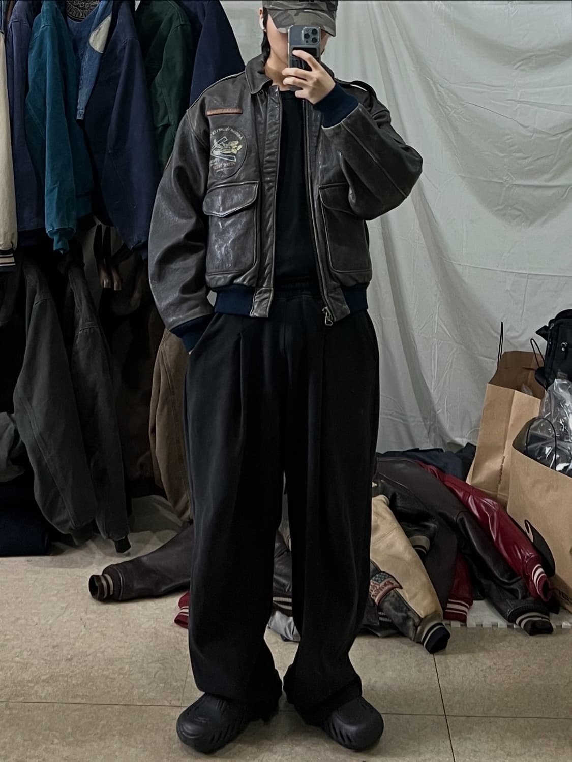 아비렉스 A-2 가죽자켓 상품이미지3