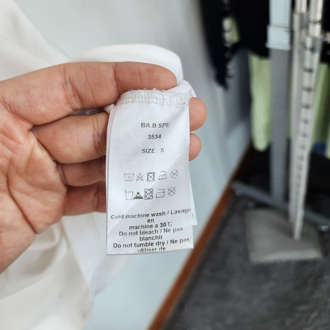 가니 스마일 프린팅 반팔 티셔츠 화이트 상품이미지4