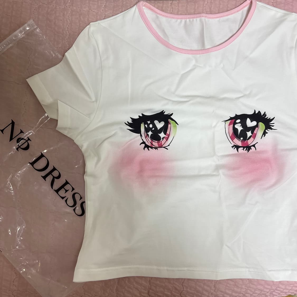 No dress 트윙클 아이즈 티셔츠 화이트 m 상품이미지1