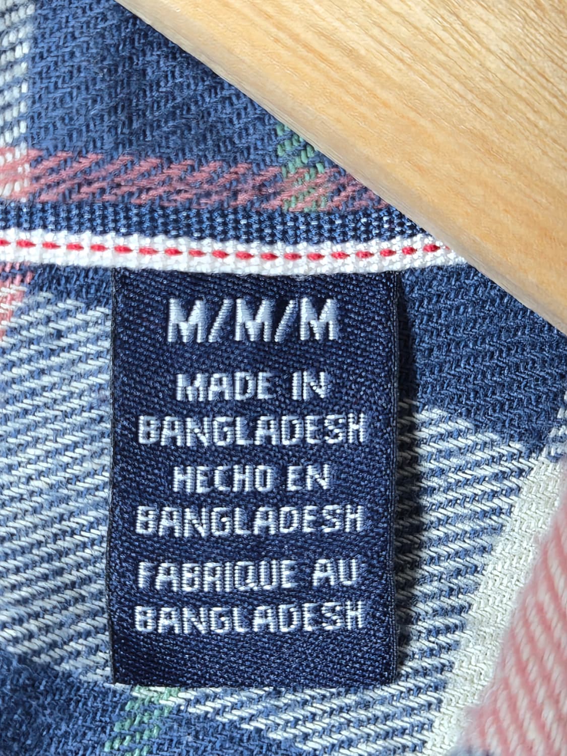 랭글러Wrangler 체크 셔츠 M사이즈 - S358 상품이미지4