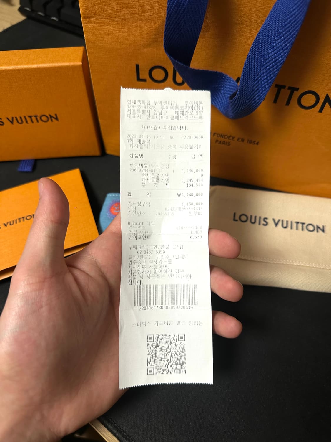 루이비통x야요이 포켓오거나이저 토뤼옹 모노그램 블루 상품이미지5