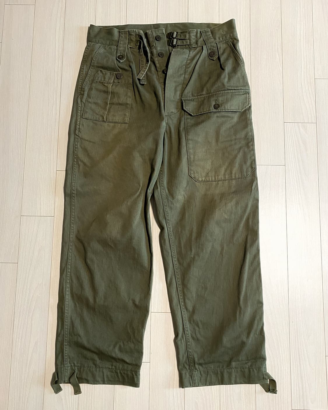 YMC KY 영국군 정글 퍼티그 팬츠 (헤링본 HBT 원단) - 7사이즈 상품이미지1
