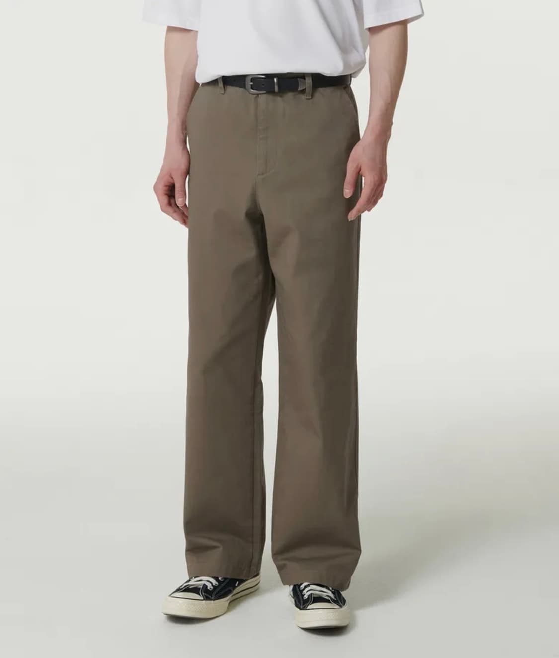 [28] 무신사 스탠다드 와이드 치노 카키베이지 상품이미지1