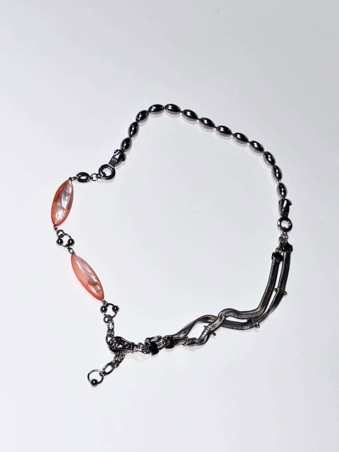 Orange Mix Chain Necklace 상품이미지7