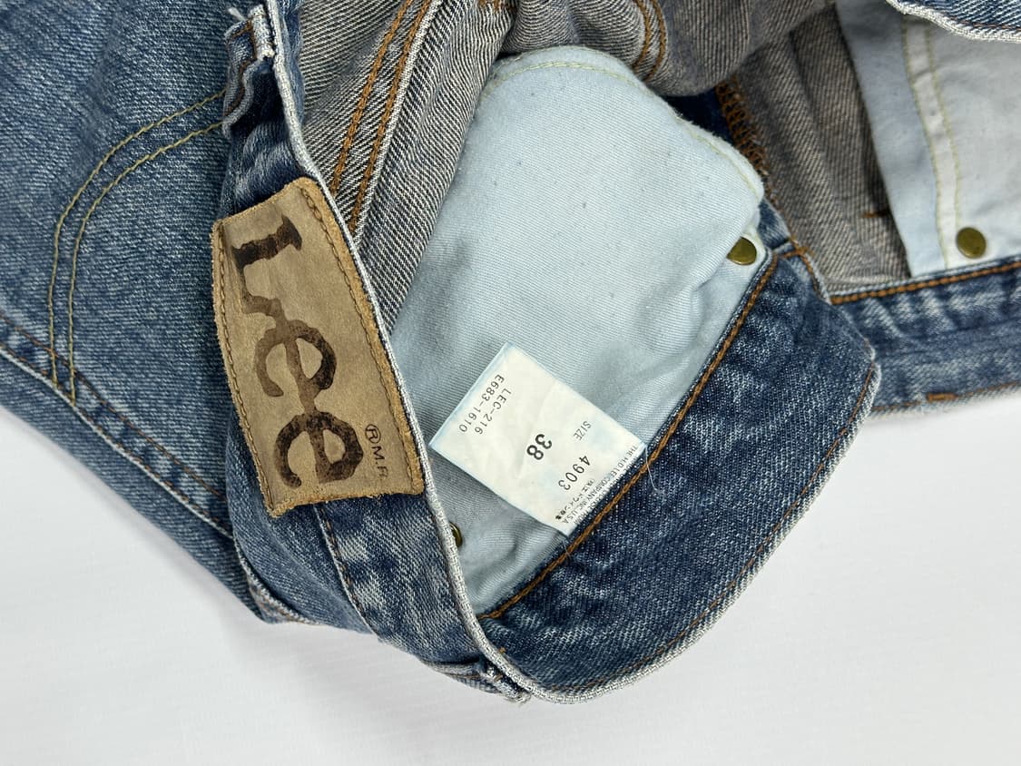 LEE 연청 워싱 Y2K 일자핏 데님 남성 빅사이즈 청바지 상품이미지5