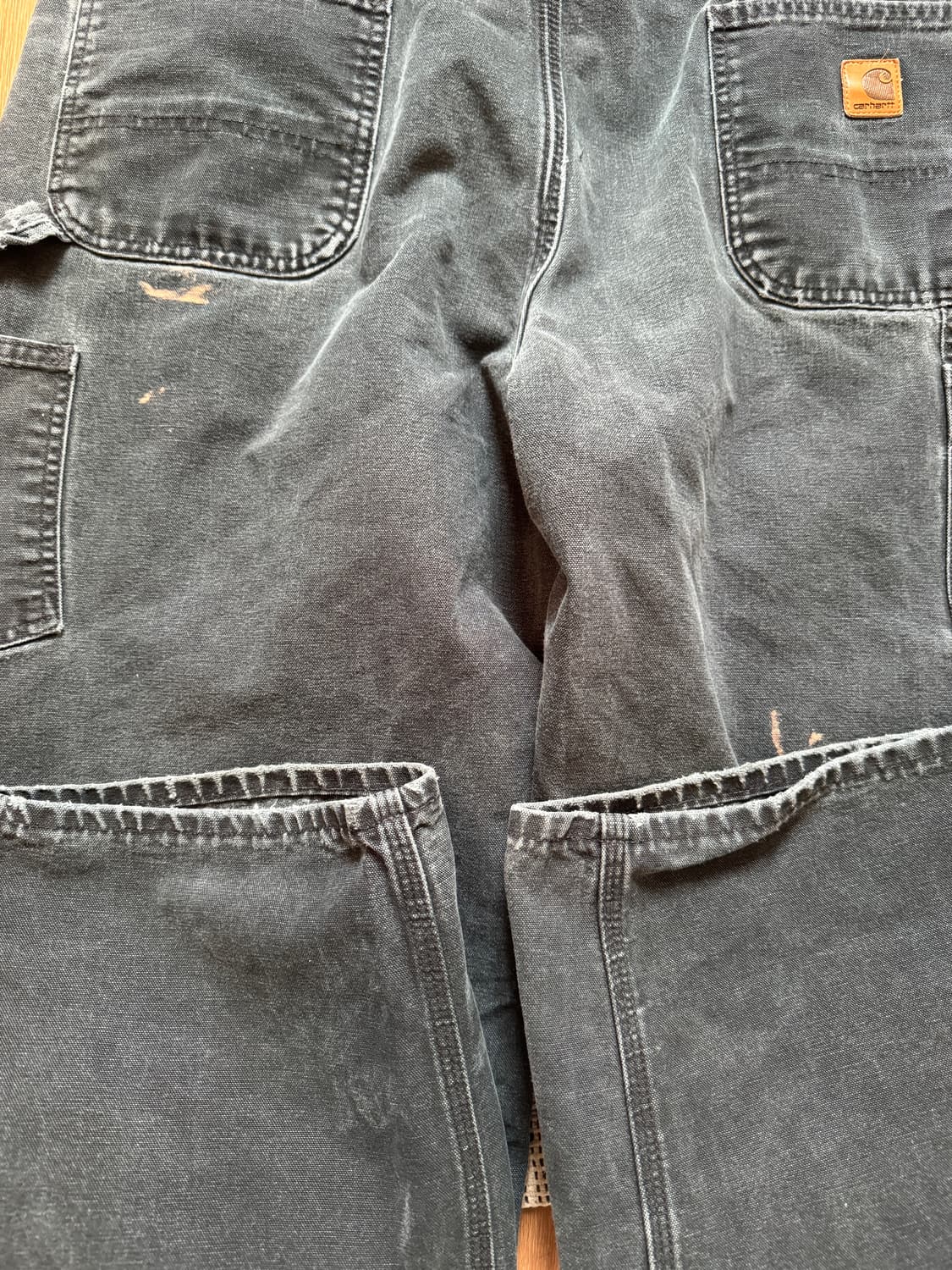 칼하트 싱글니 워싱 블랙 팬츠 상품이미지5