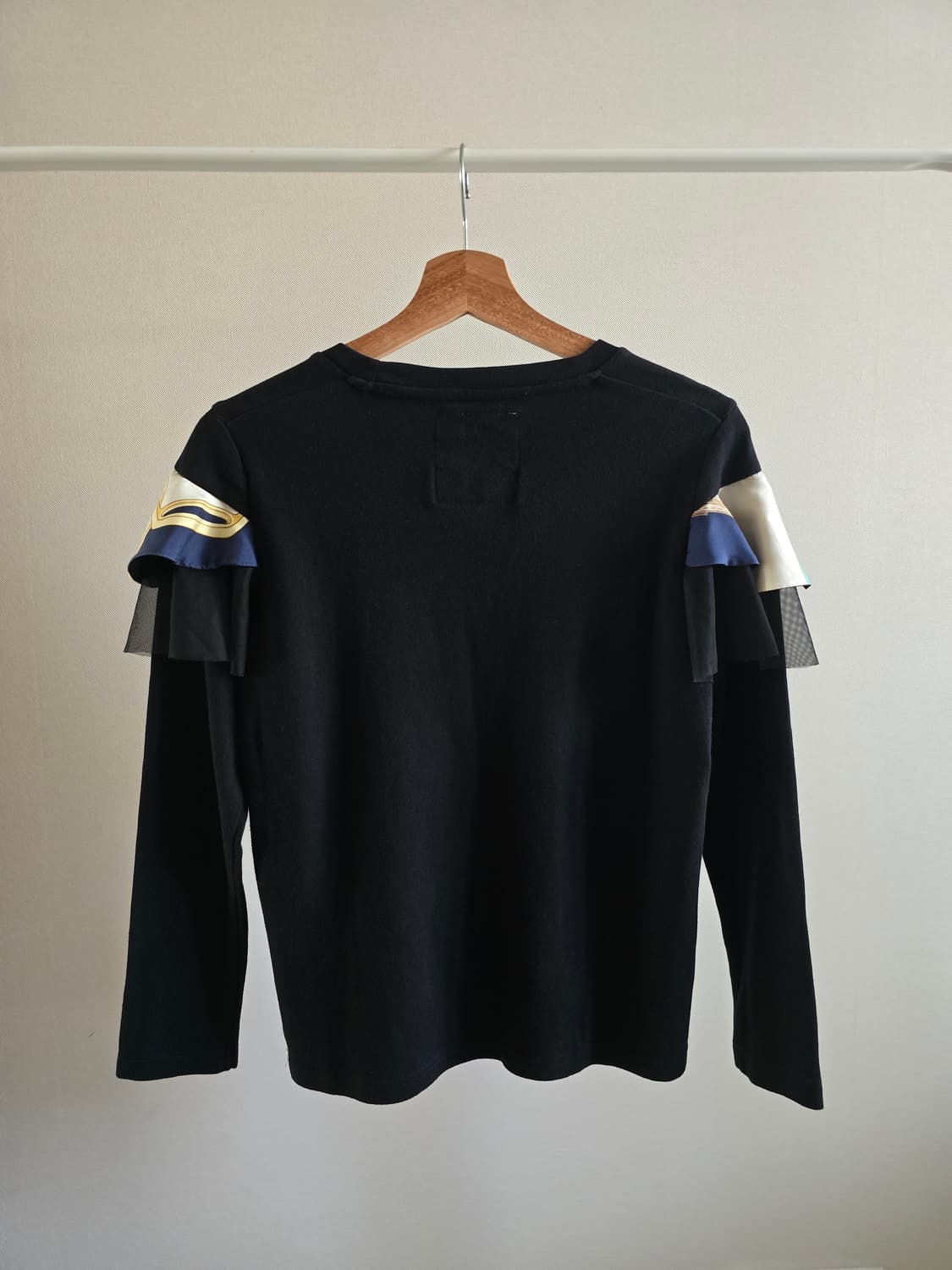 DAMI 스카프 디테일 슬리브 티셔츠 (Made in Japan) 상품이미지2