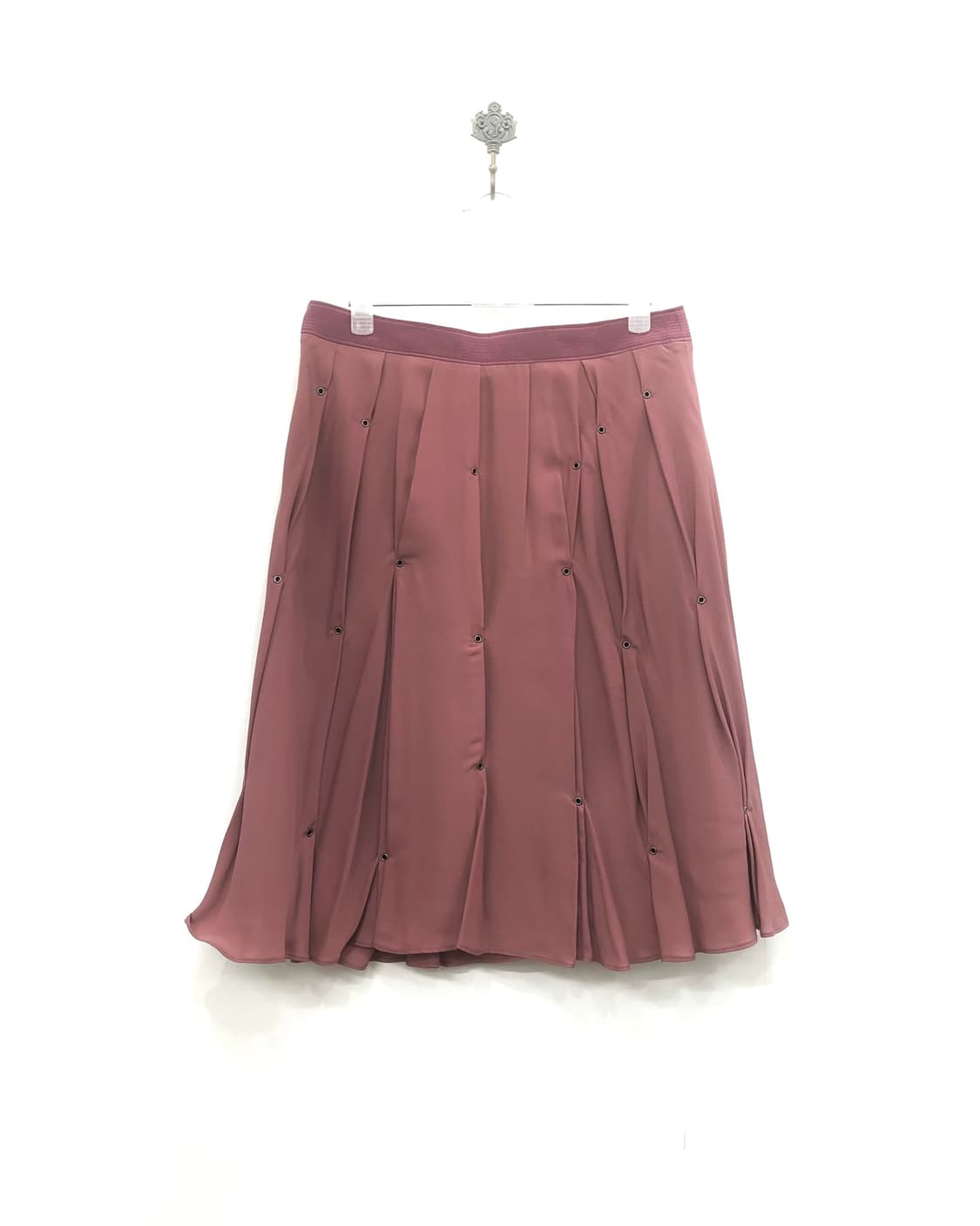 pink eyelet pintuck midi skirt 상품이미지5