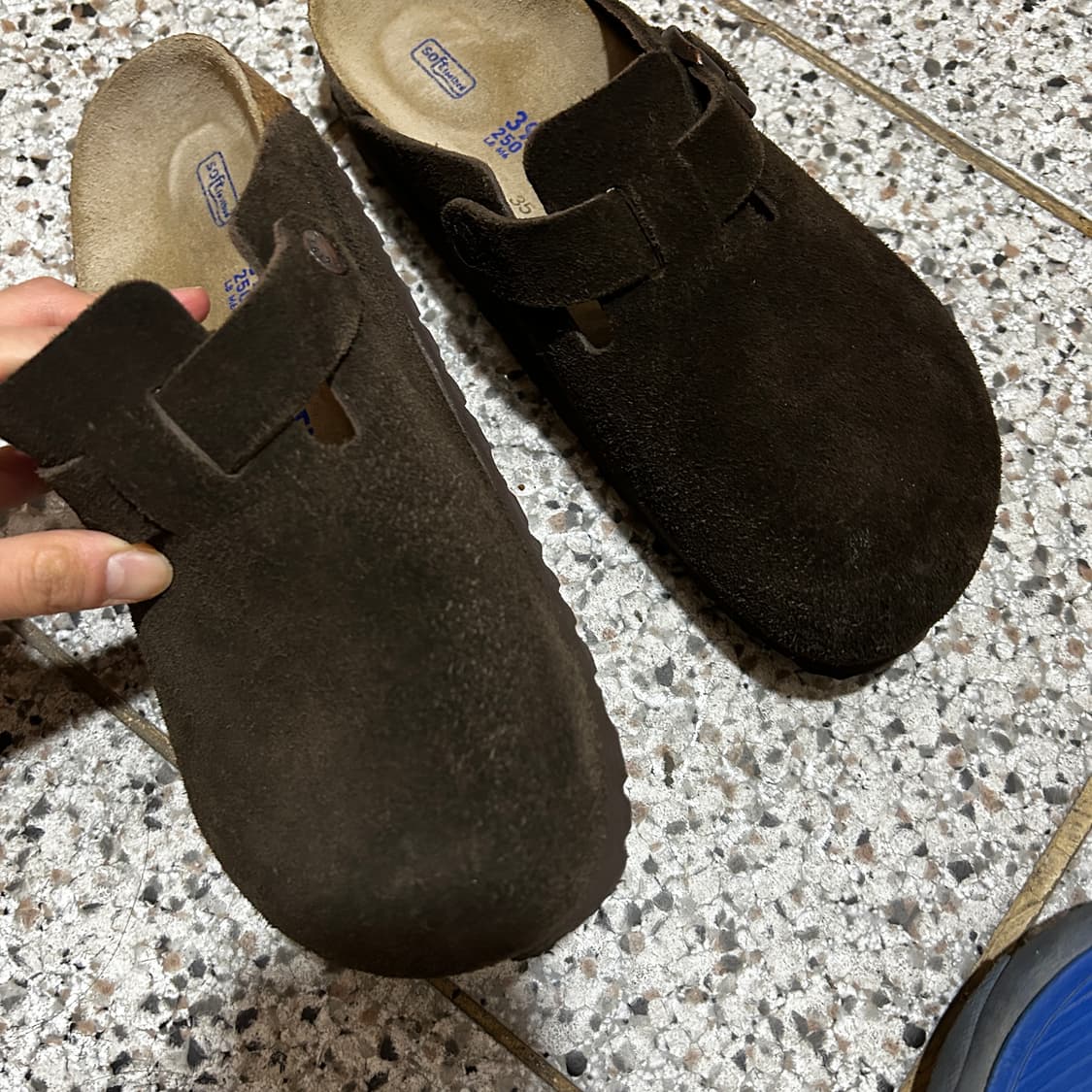 버켄스탁 보스턴 스웨이드 레더 모카 네로우 250(39) 상품이미지5