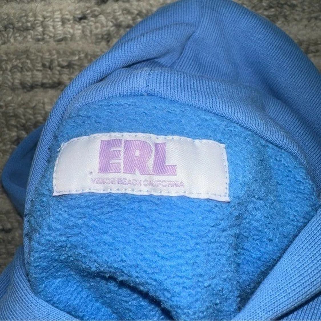 ERL 이알엘 스와이프 플리스 후디 블루 오렌지 상품이미지3