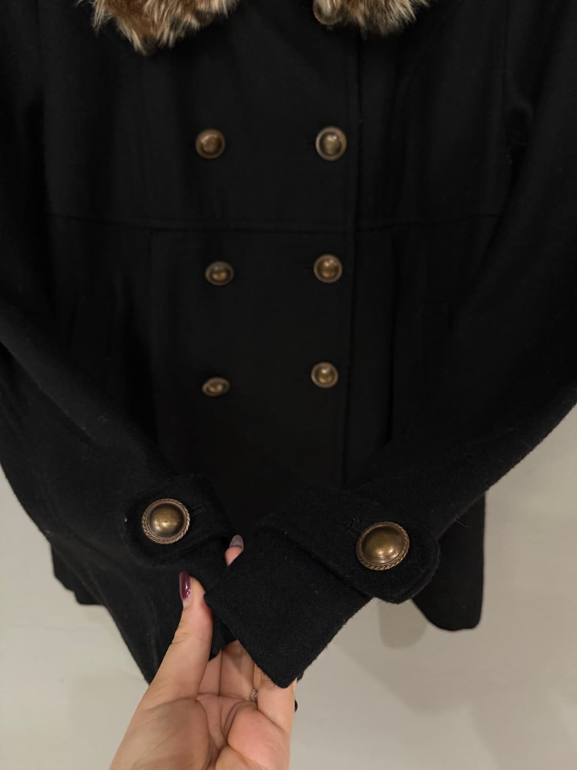 jpn vintage 히메갸루 더블버튼 핀턱 코트 상품이미지5