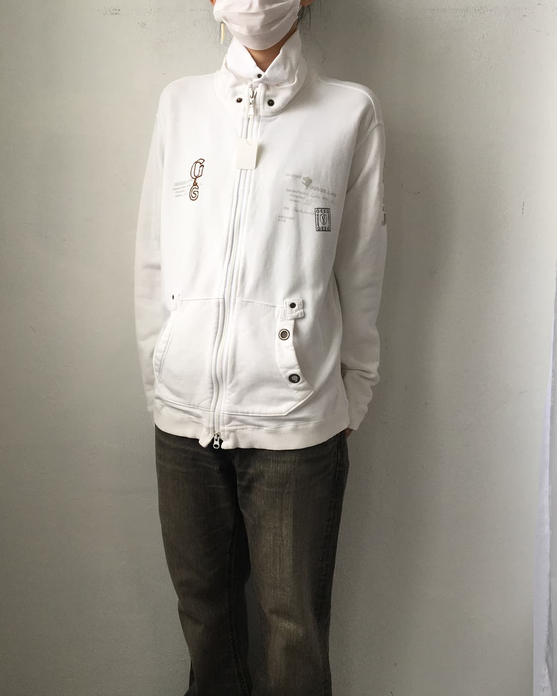 High neck cotton zip up 상품이미지8