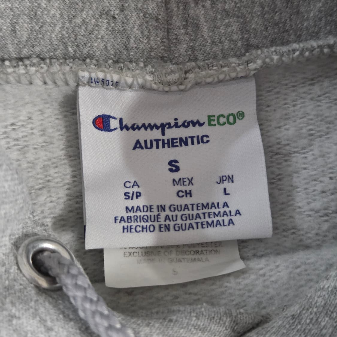 챔피온 기모 후드집업 그레이 S 상품이미지4