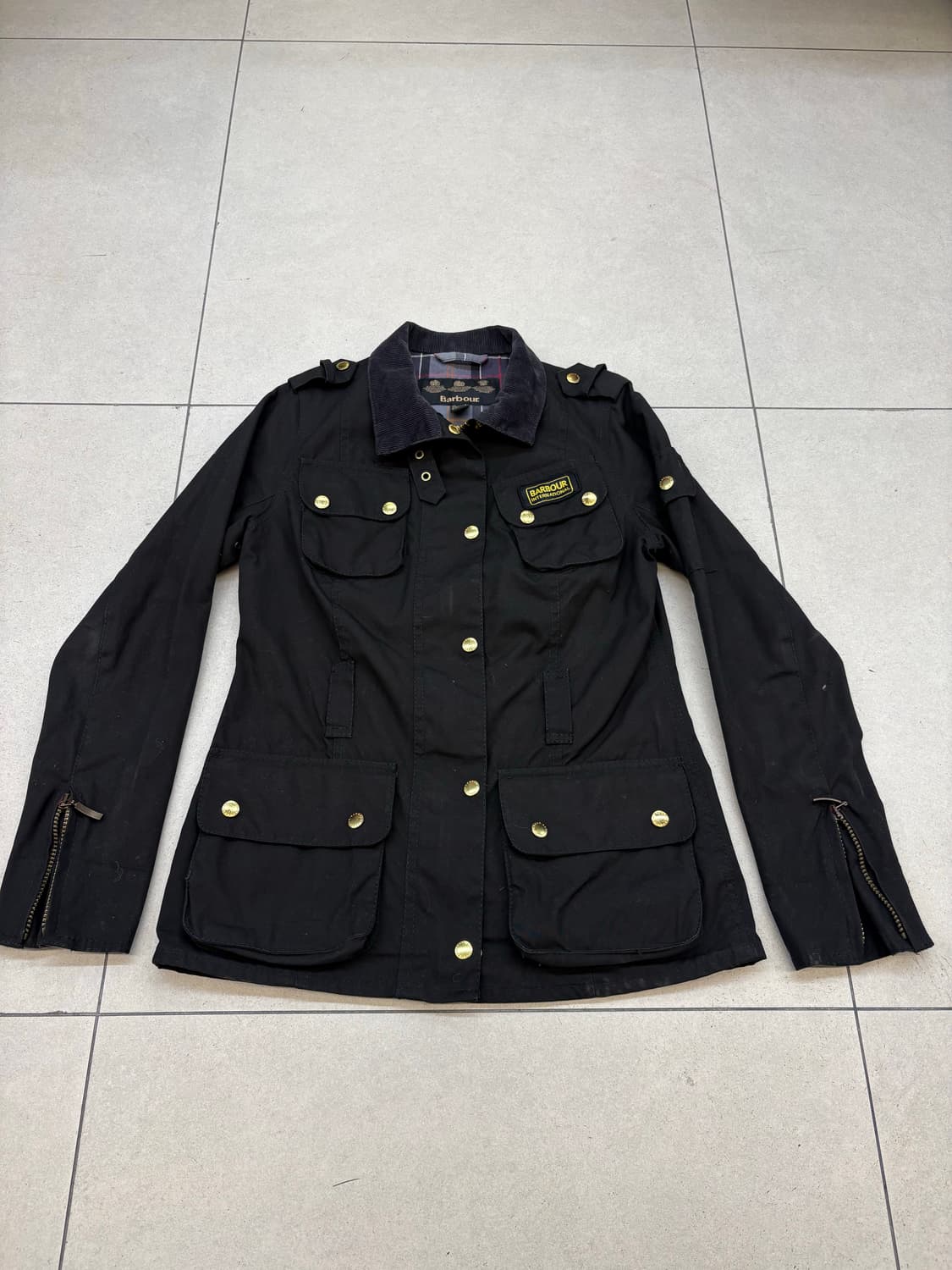 바버 인터내셔널 슬림 왁스 자켓 상품이미지3