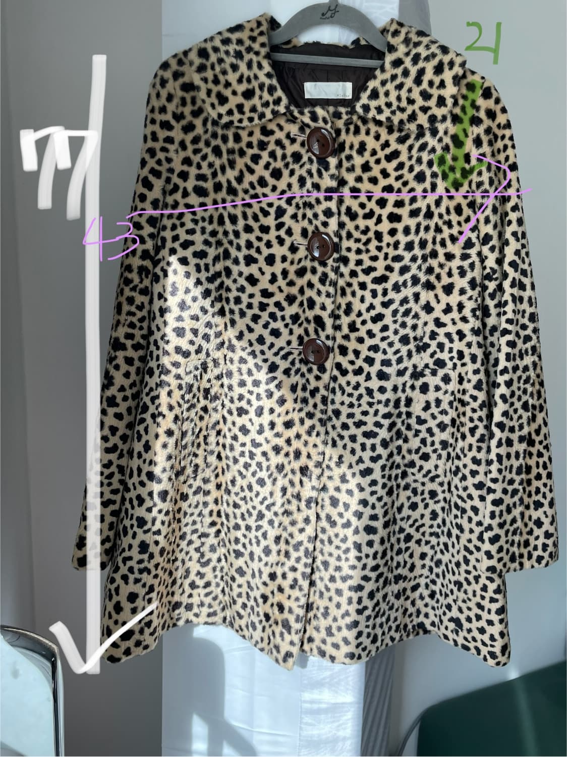 히메갸루 라떼갸루 호피자켓 상품이미지3