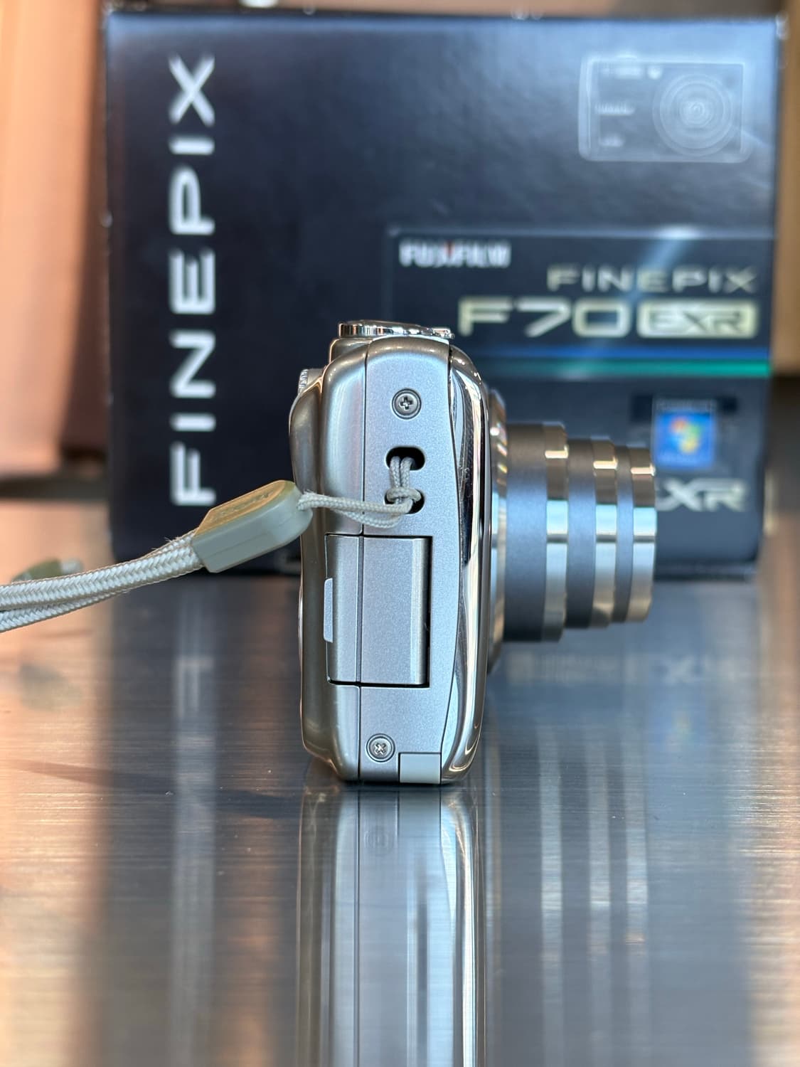 배터리2개/박스O/민트급)후지필름 파인픽스 f70exr 실버 빈티지디카 상품이미지4