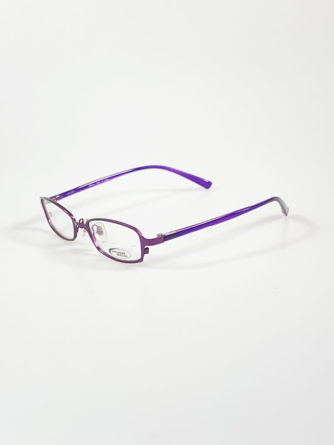 EPILOGUE 퍼플 슬림 스퀘어 메탈 프레임 빈티지 안경 상품이미지3