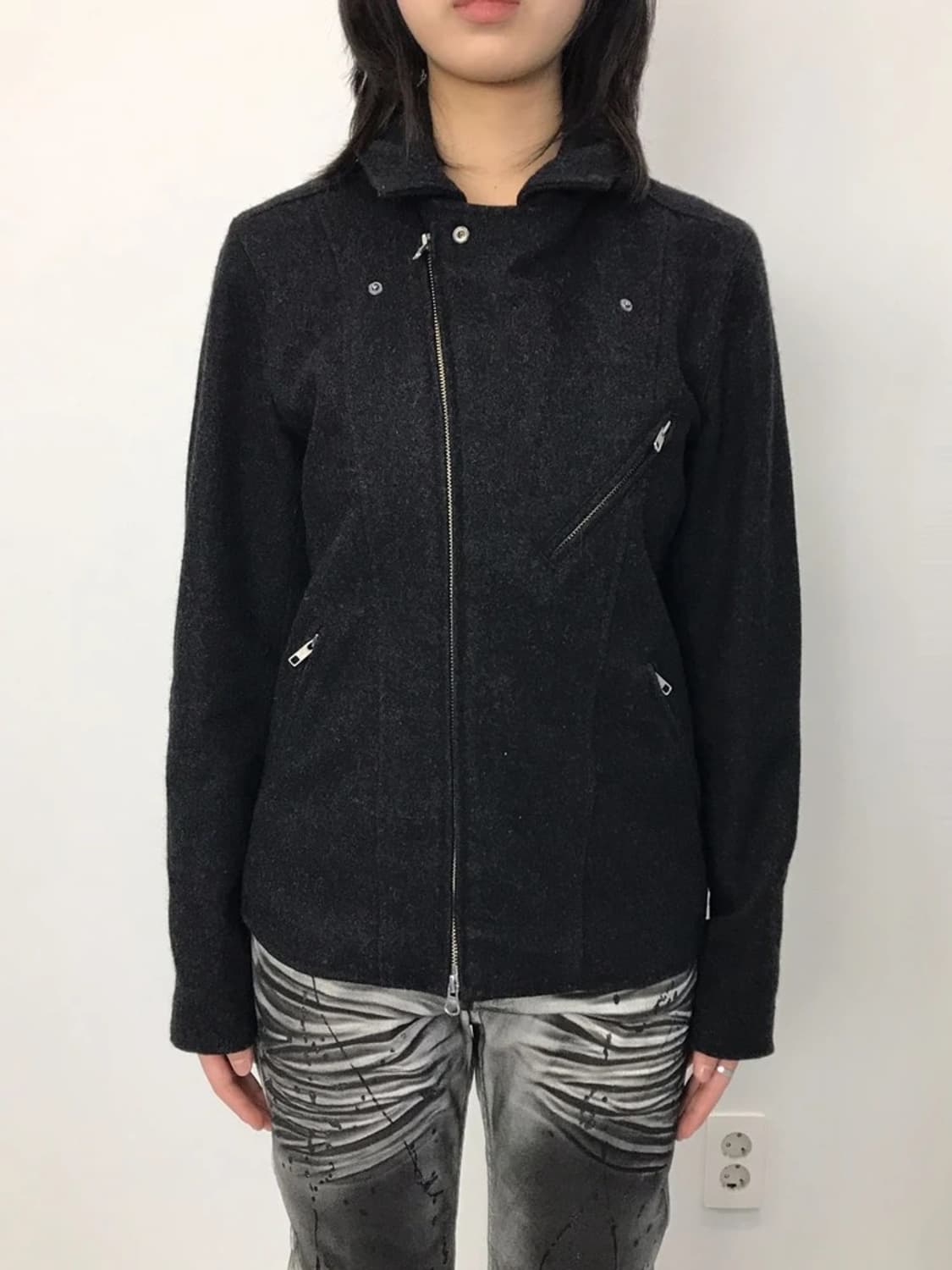 HARE Wool Blend Rider Jacket 상품이미지2