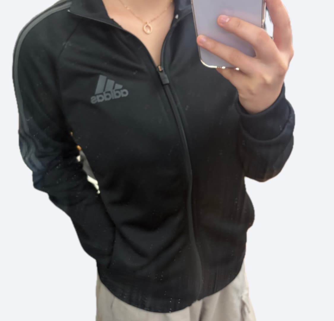 🩶아디다스 다크그레이 에센셜 라인 블랙 트랙탑 져지🩶 상품이미지2