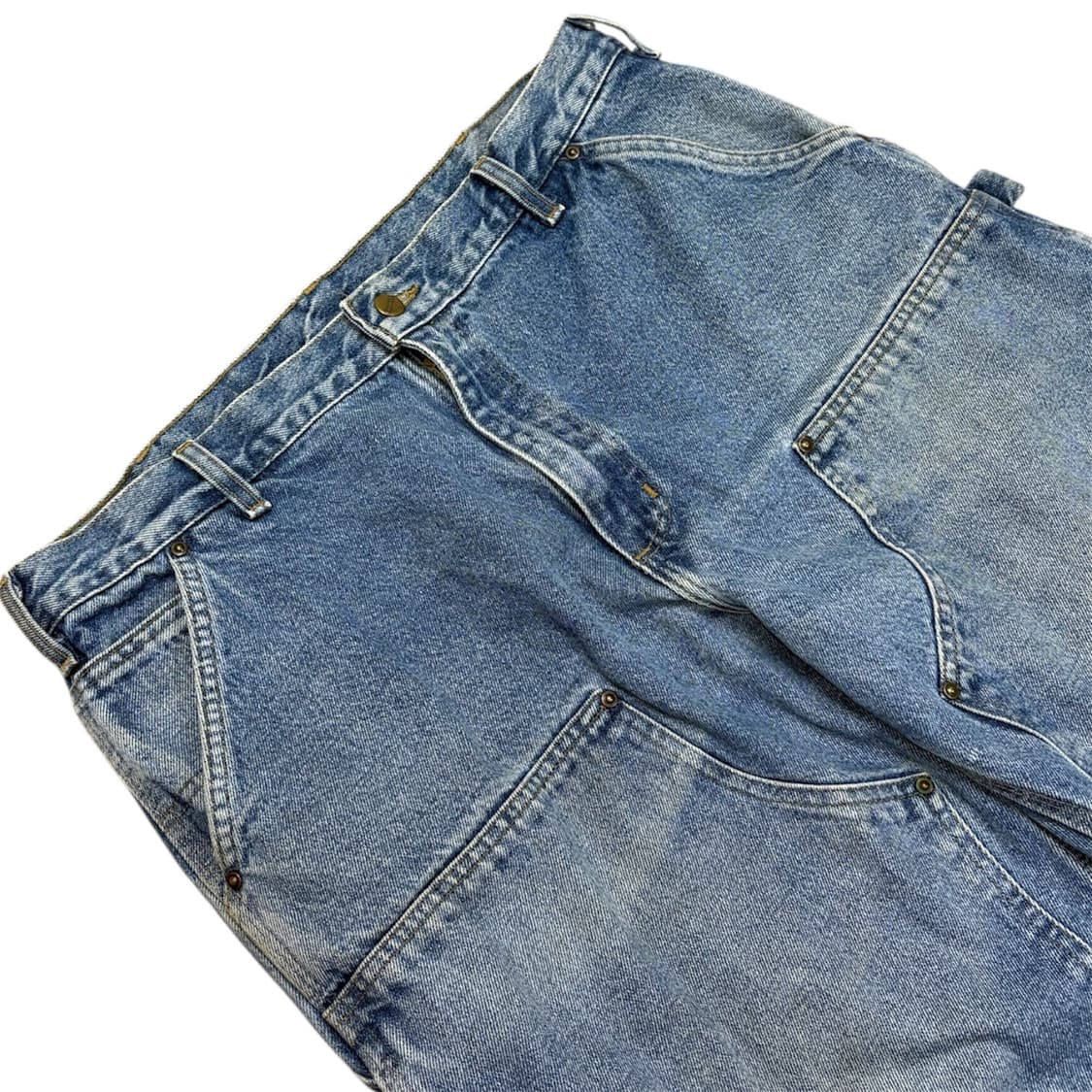 빈티지 칼하트 B73 더블니 연청 faded 상품이미지3