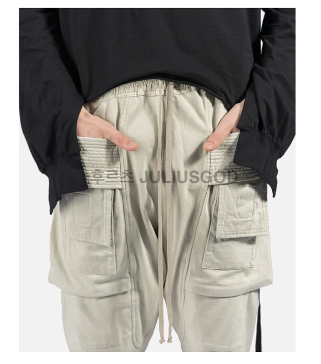 [정품, M] 릭오웬스 태권도 팬츠 RICK OWENS 다크쉐도우 크리치 상품이미지6