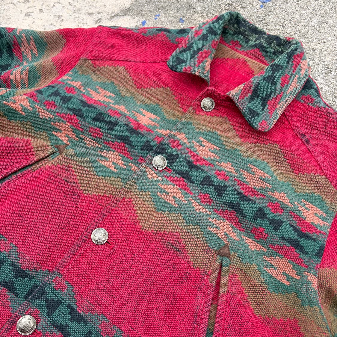 90s 나바호 빈티지 울 자켓 L 상품이미지4