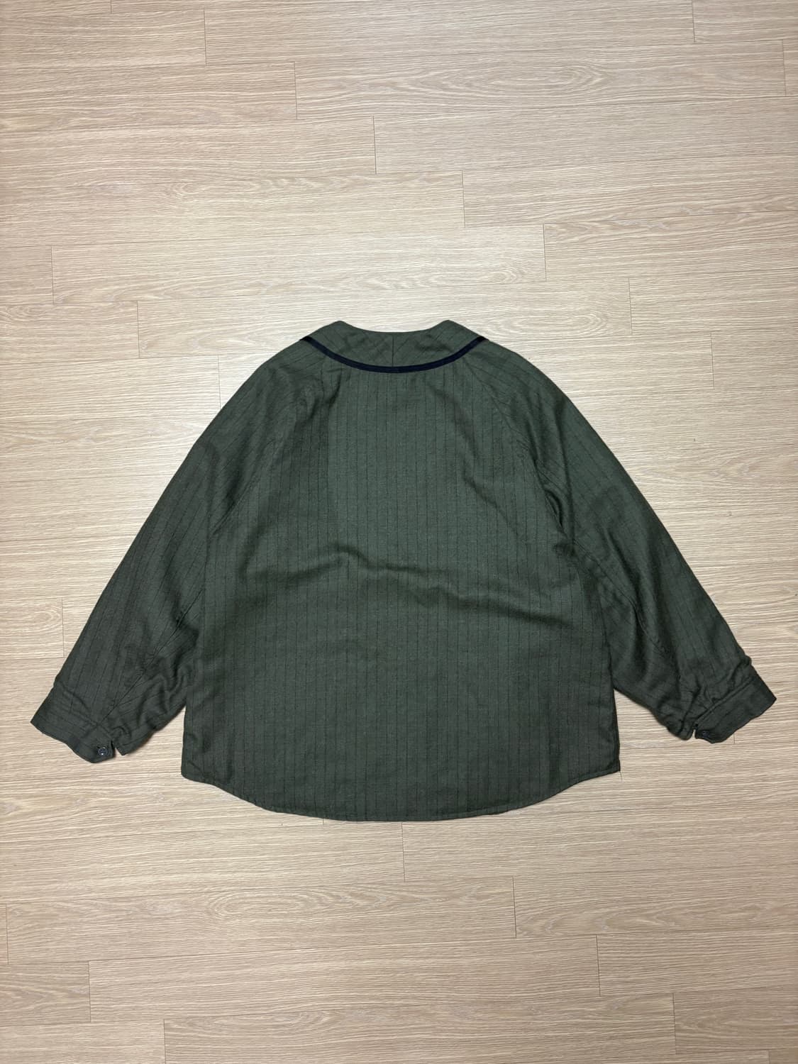 캐피탈 퀼팅 베이스볼 울 자켓 상품이미지2