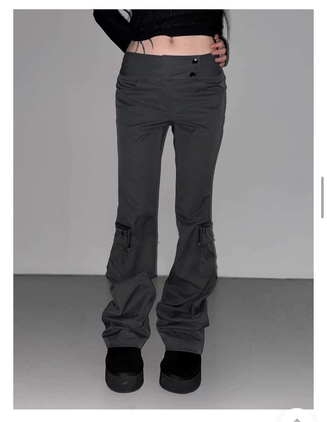 디에어타운 긱시크 포켓 부츠컷 팬츠 상품이미지1