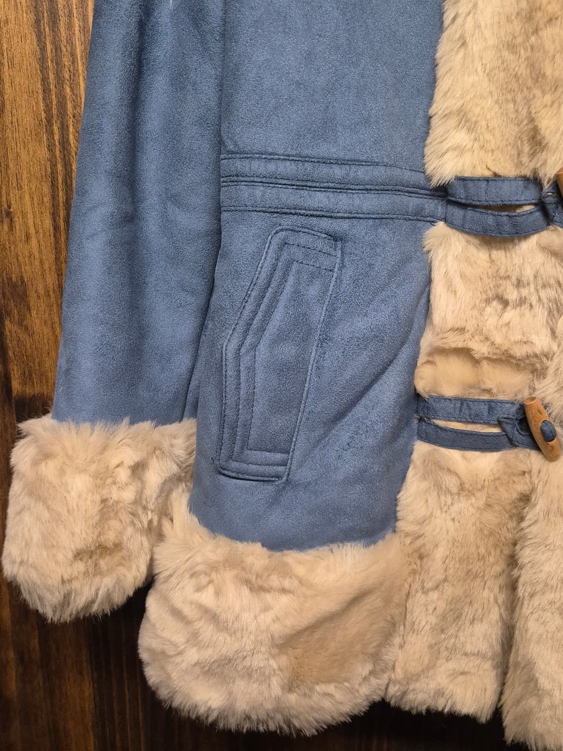 VINTAGE BLUE FUR COAT 상품이미지4
