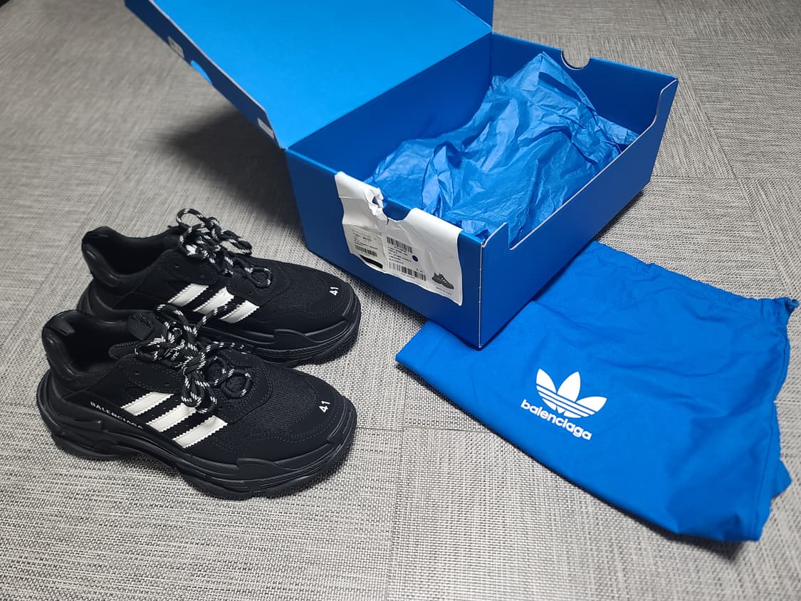 발렌시아가 트리플s 아디다스 발렌시아가 트리플s 블랙 41 상품이미지5