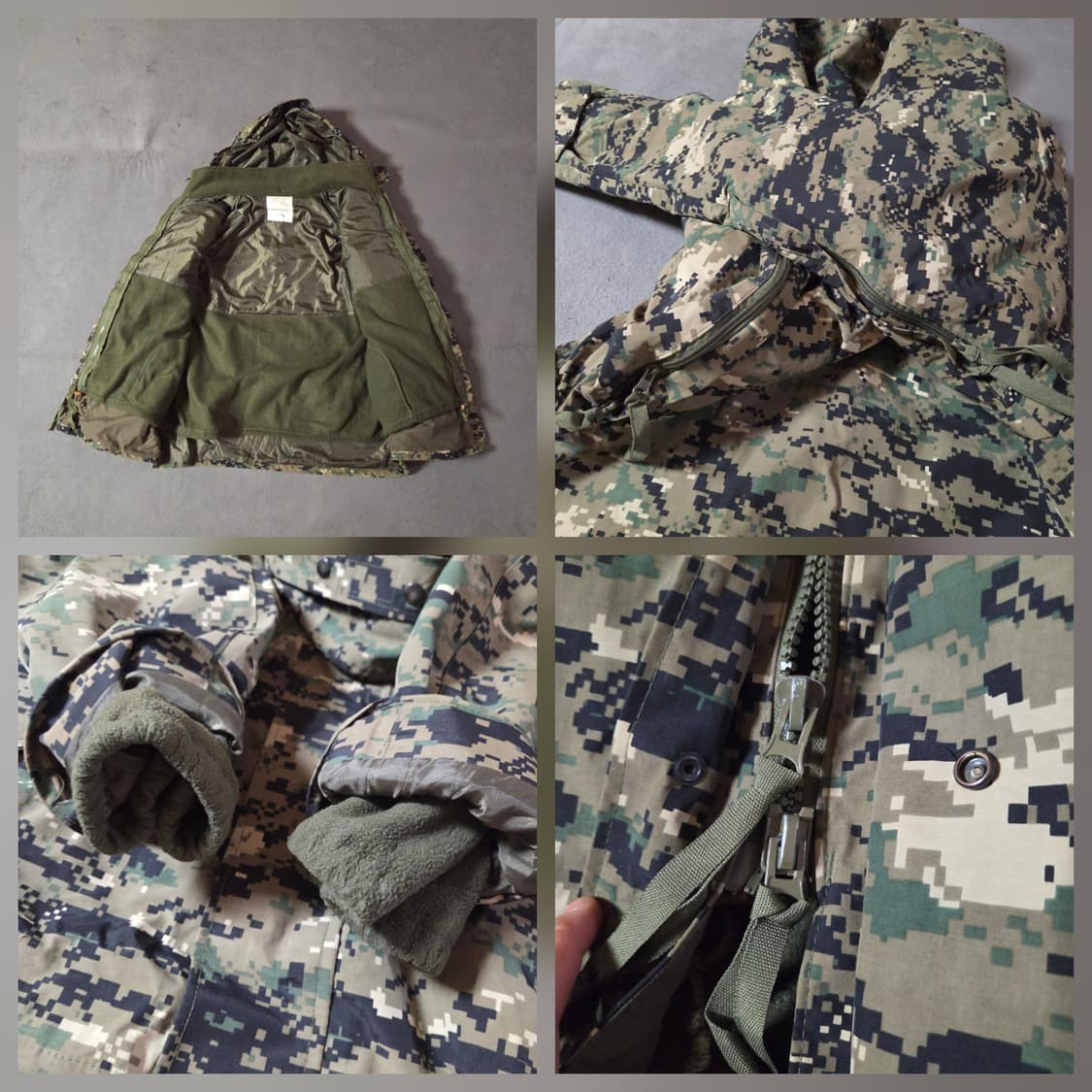 XL 미군 특전사 디지털 고어텍스 파카 자켓 내피포함 상품이미지5