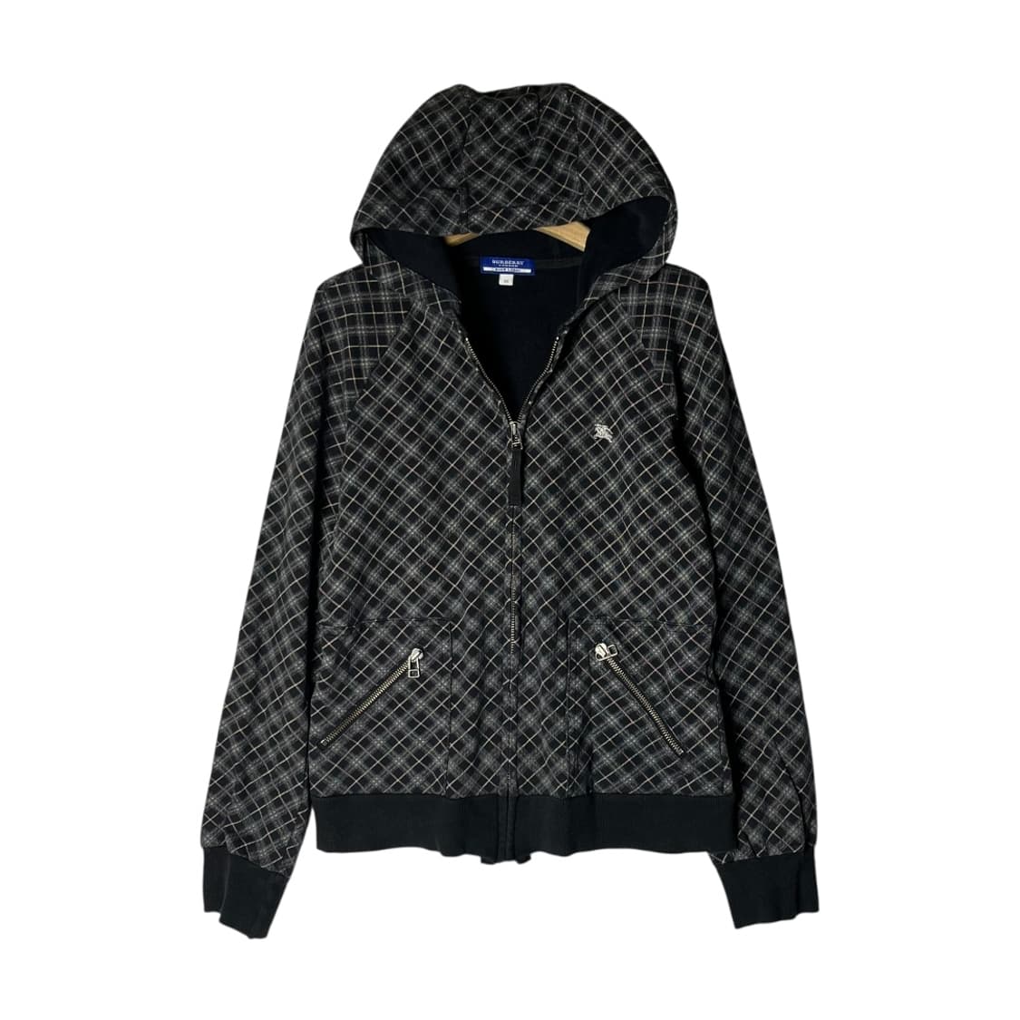 [Burberry] 버버리 블루라벨 체크 후드집업 상품이미지1