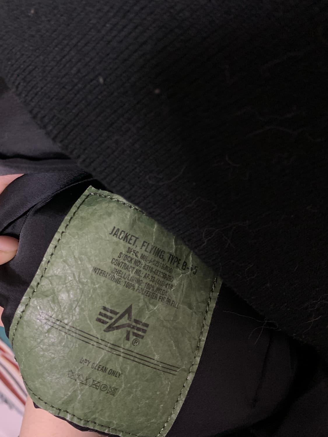 알파인더스트리 B-15 항공점퍼 L 상품이미지4