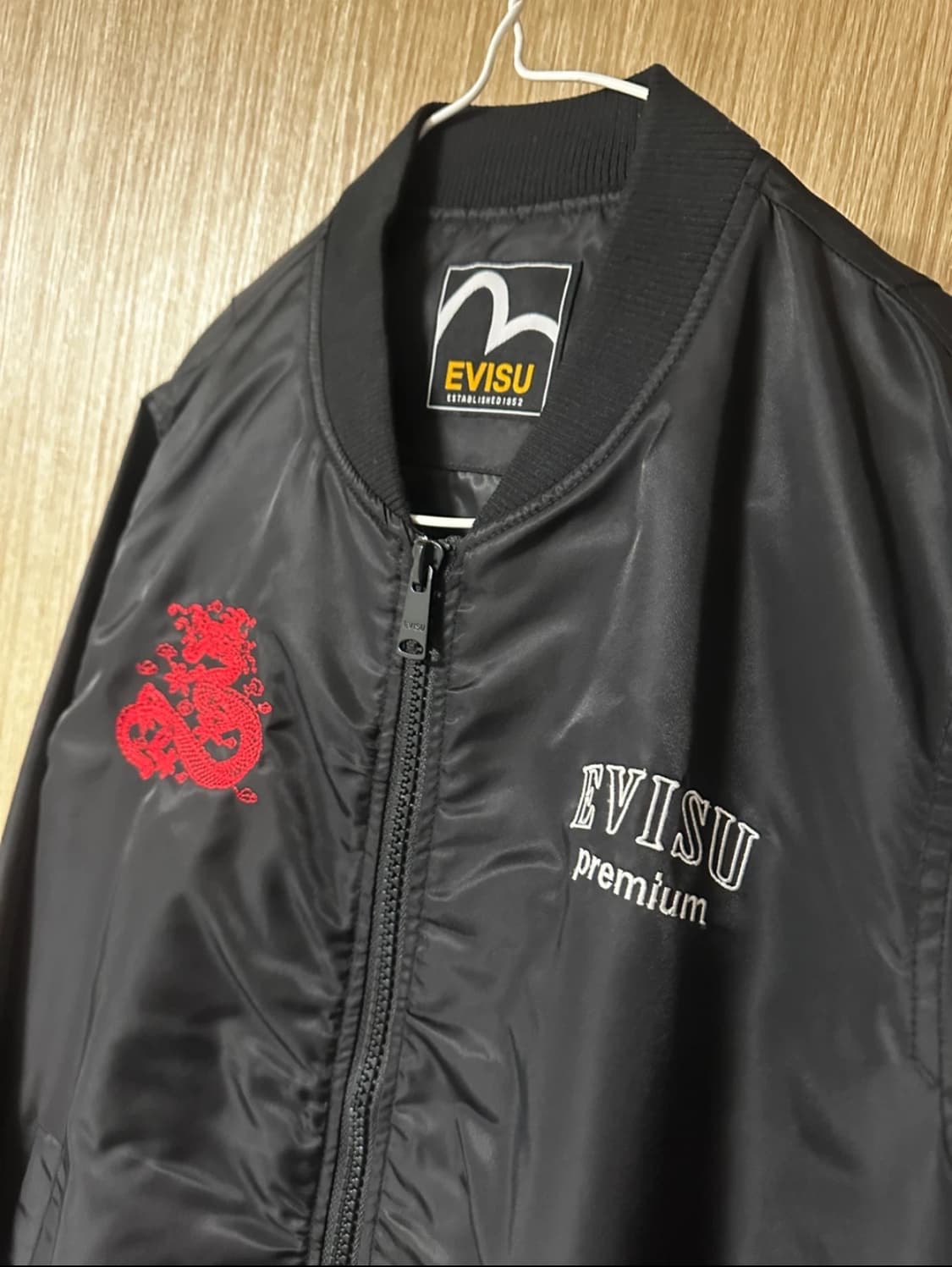 EVISU 에비수 블랙 봄버 자켓 105 상품이미지2