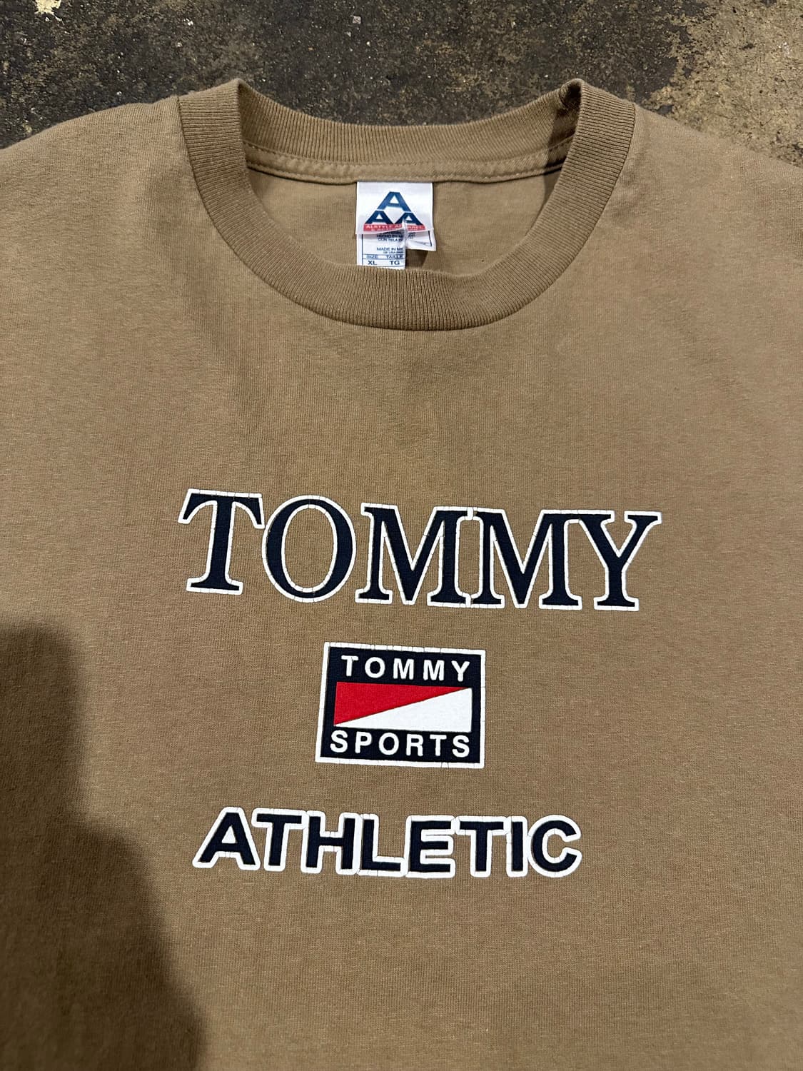 빈티지 90s 타미 스포츠 부틀랙 티셔츠  상품이미지2