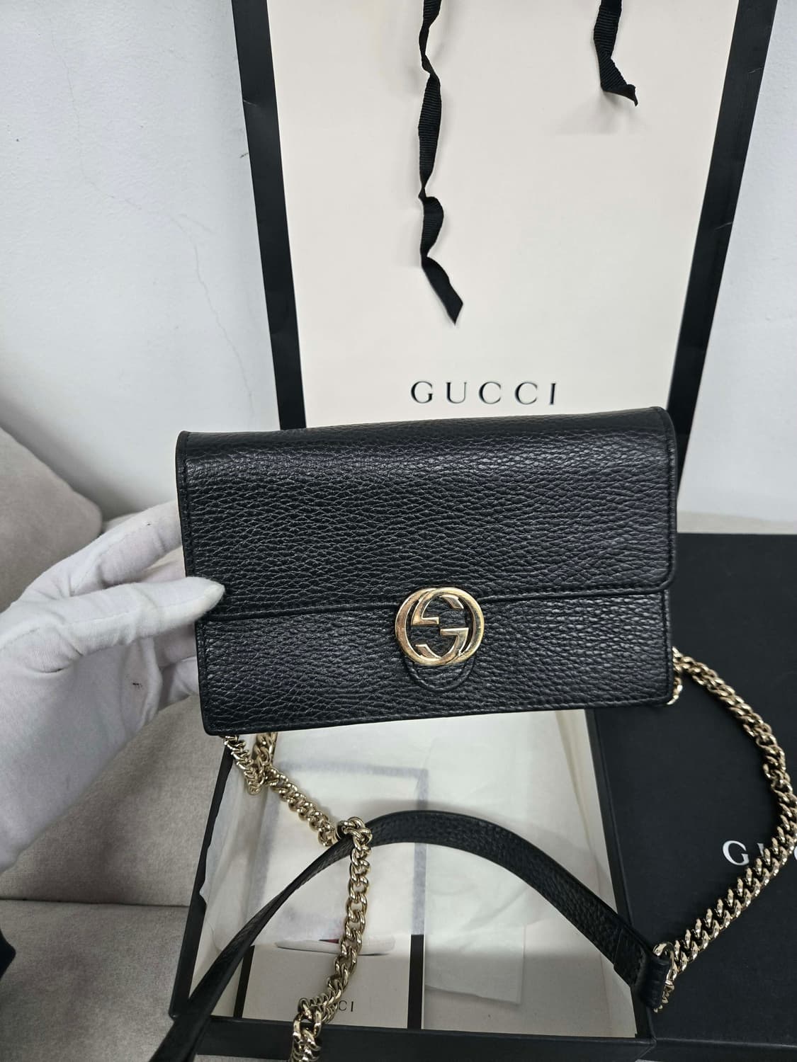 [보증서 정품] 구찌 인터로킹 숄더백 상품이미지3