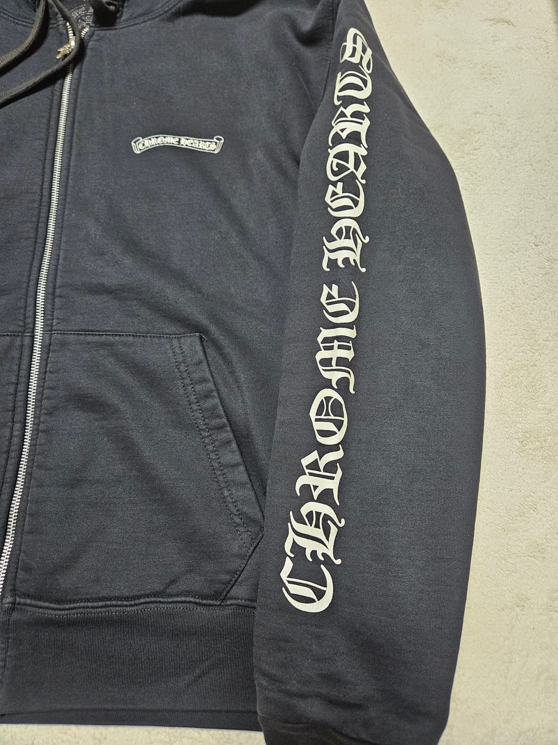 [M] 크롬하츠 스크롤라벨 헤비웨이트 후드집업 상품이미지2