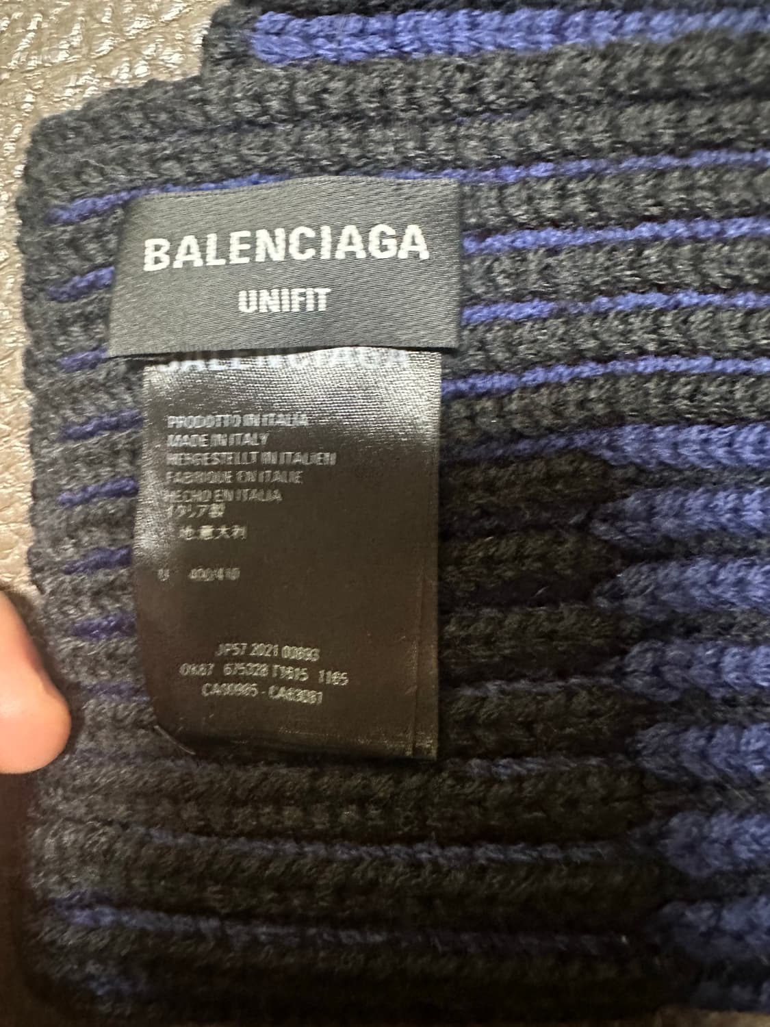 (새상품급) 발렌시아가 리버시블 프린트 울 머플러 상품이미지4