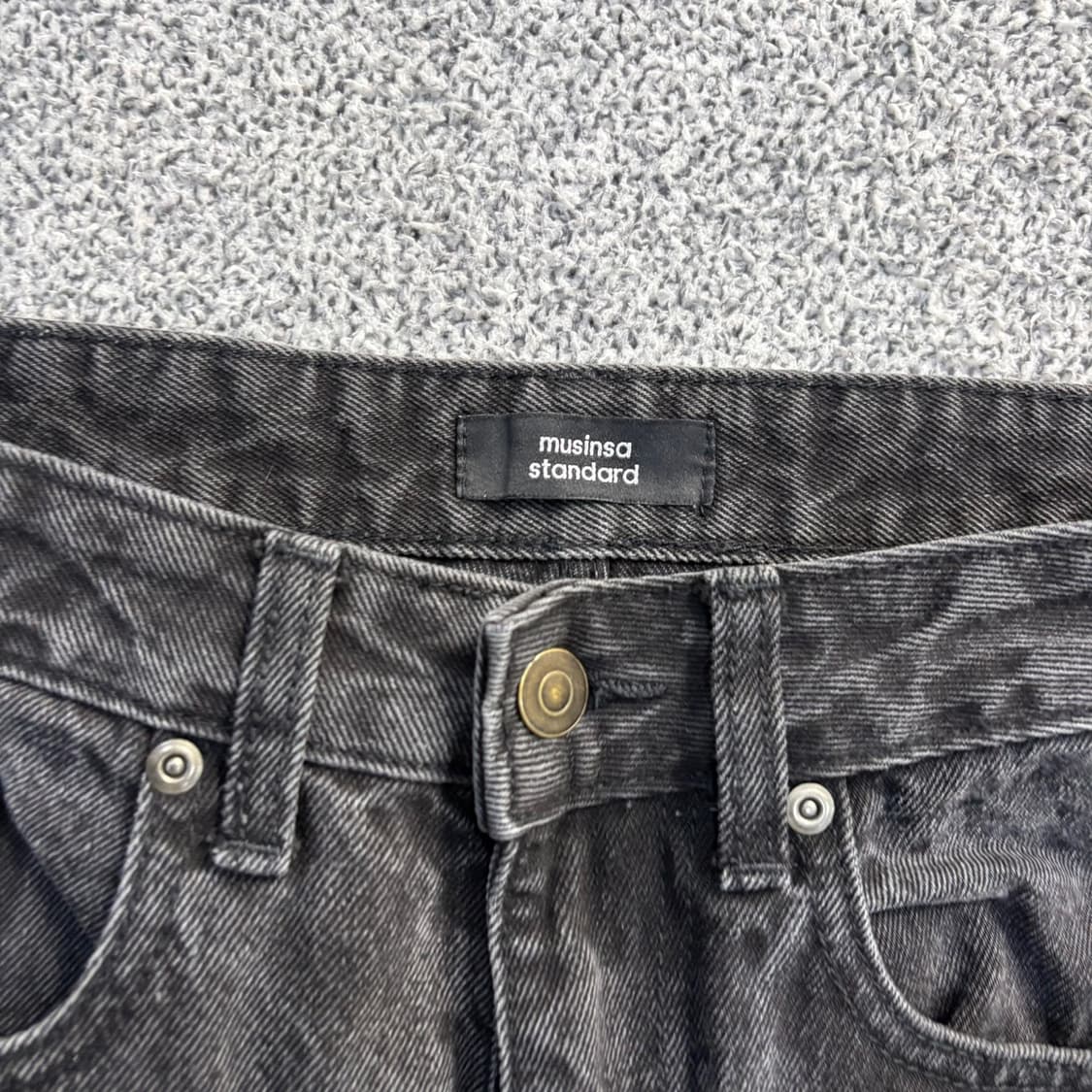 28 무신사스탠다드 흑청 데님 청바지 0623J2 상품이미지2