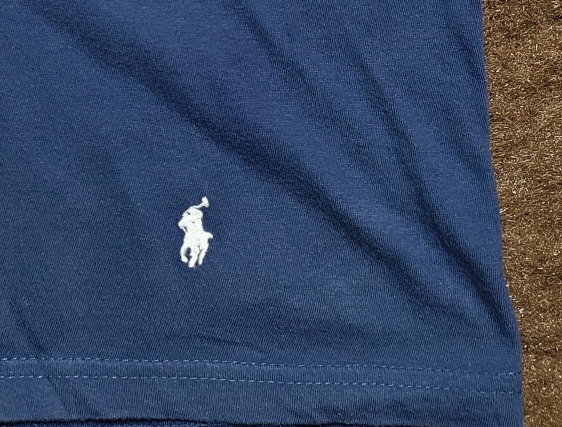 폴로 랄프로렌 남성용 톤다운 블루 반팔 면티(L) 상품이미지4