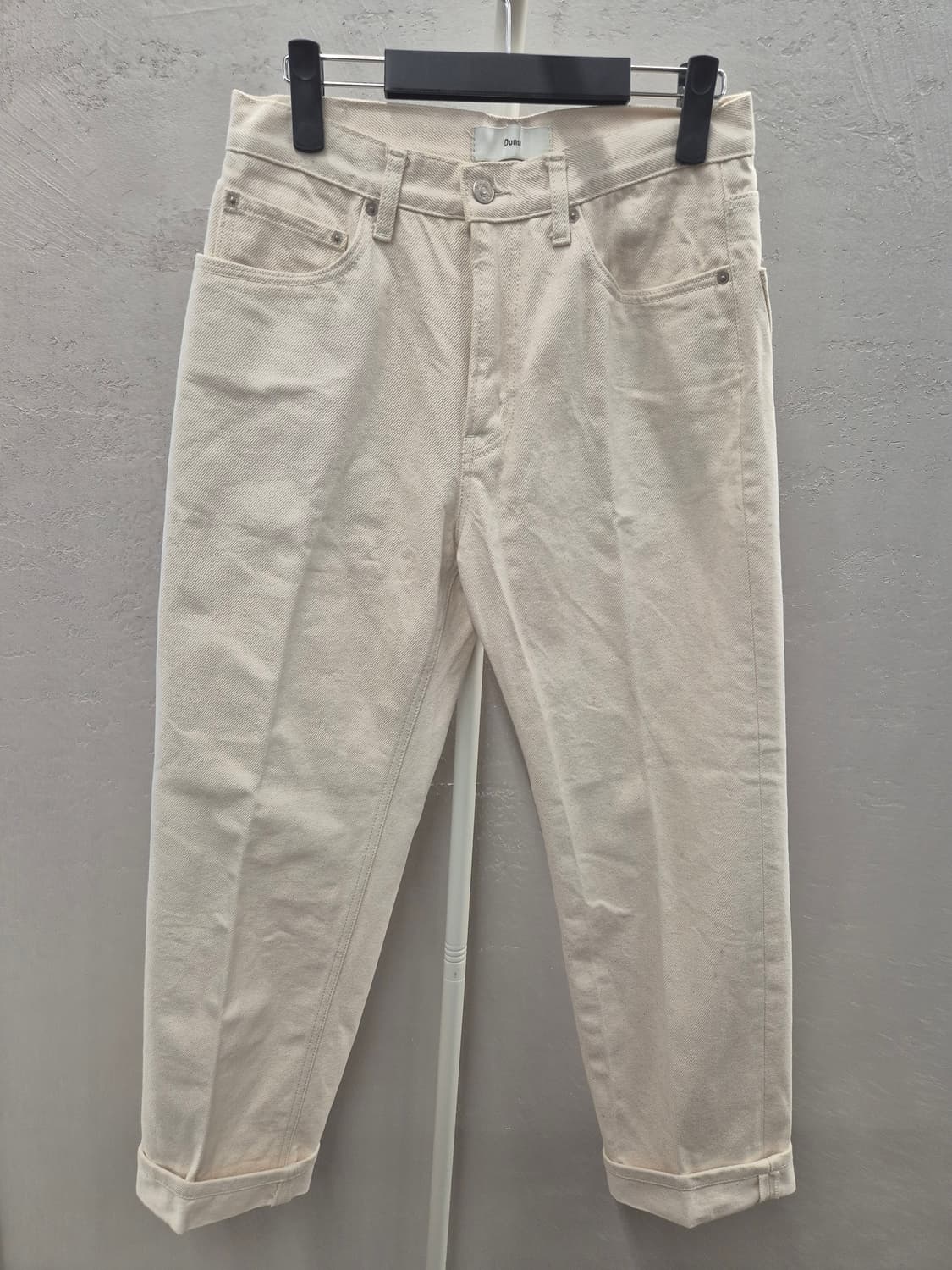 던스트 코튼 팬츠 크림 M 상품이미지2