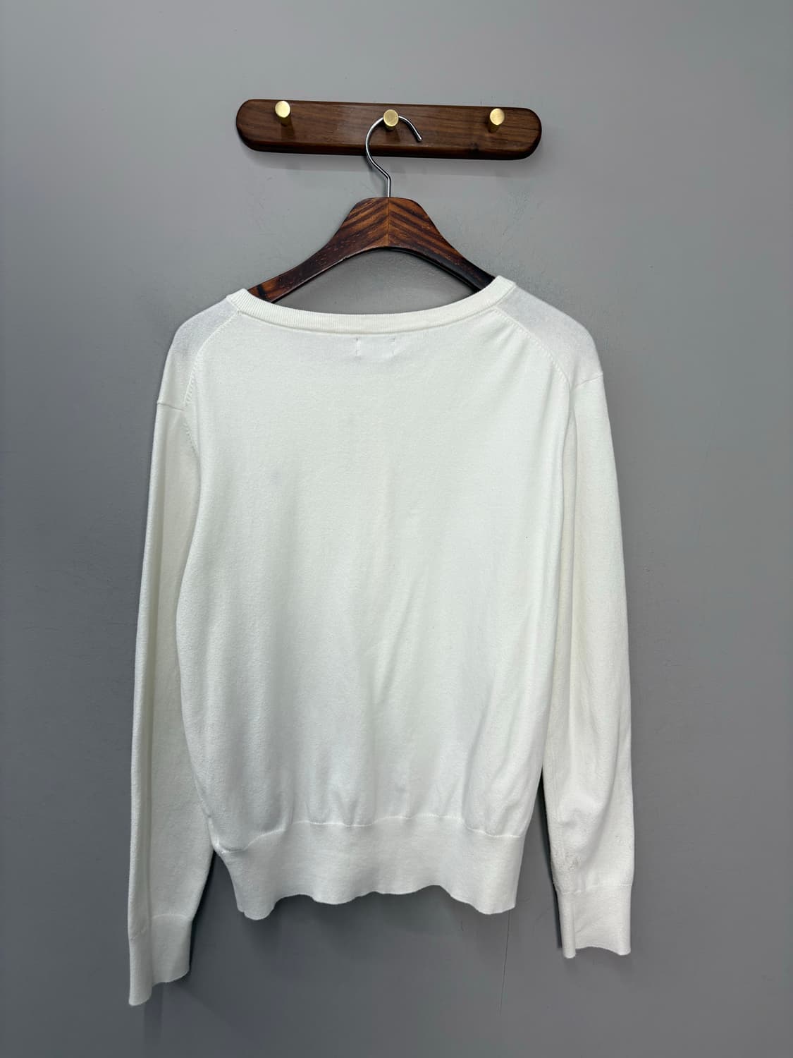 폴로랄프로렌 워셔블 피마코튼 화이트 가디건 A3290 상품이미지4