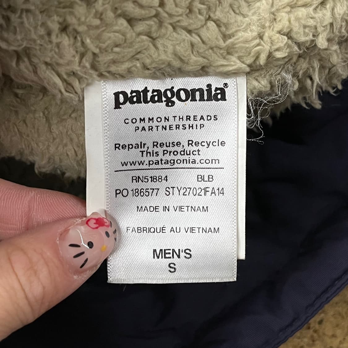 [정품/S] 파타고니아 네이비 후리스 안감 자켓 b10 상품이미지6