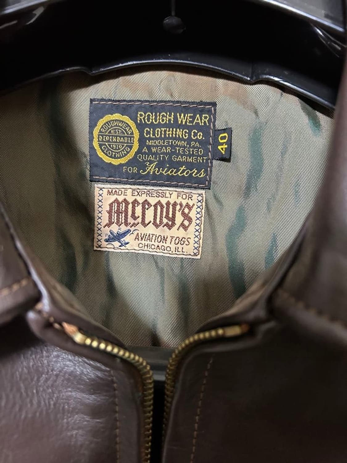 (40) 리얼맥코이 싱글 레더 가죽자켓 상품이미지3