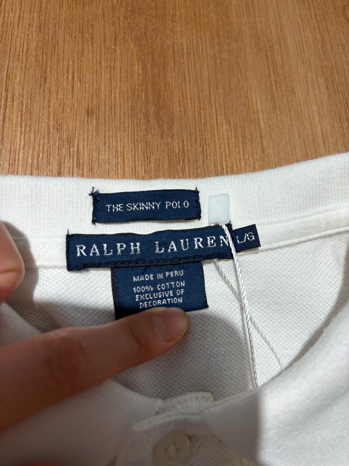 Polo Ralph Lauren 골드 빅포니 넘버링 반팔 카라 티셔츠 L 상품이미지6