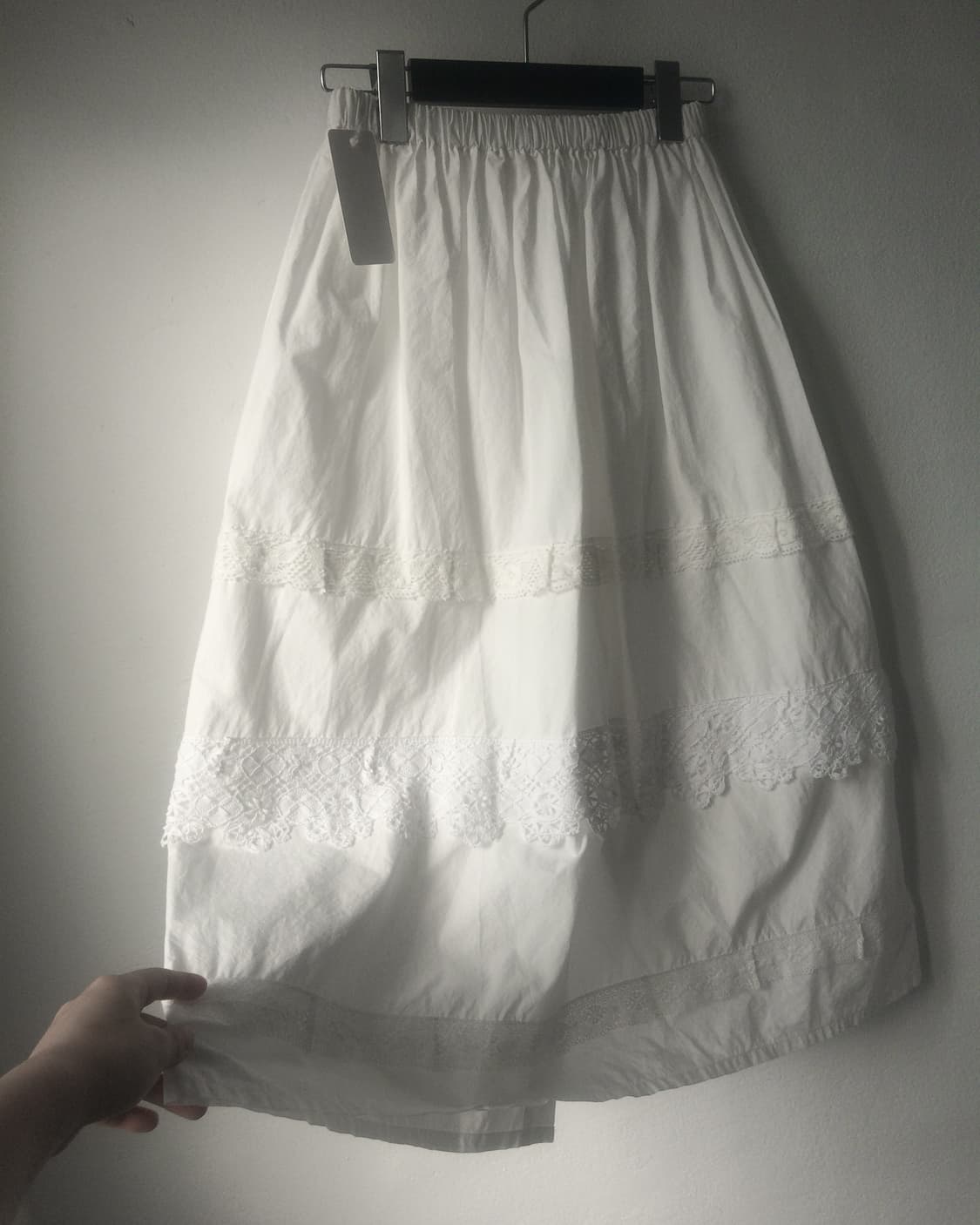 Lace layered long skirt 상품이미지4