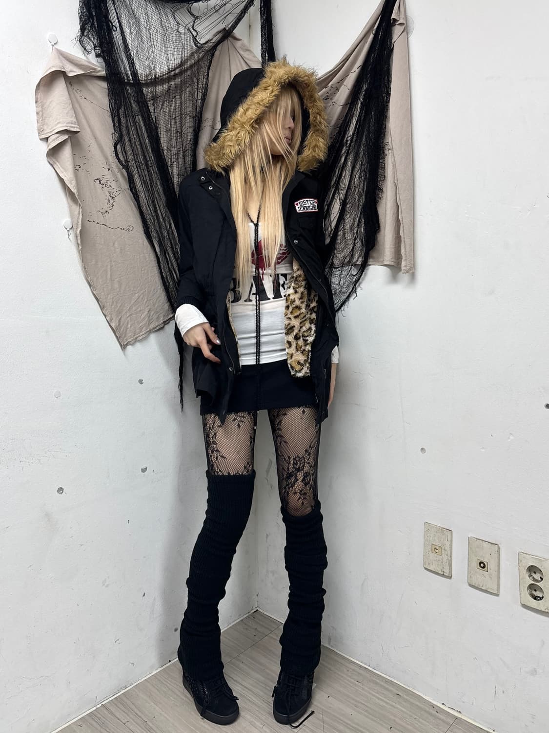 [GAL]Kitsch Patch Detail Leopard Fur Jac 상품이미지7