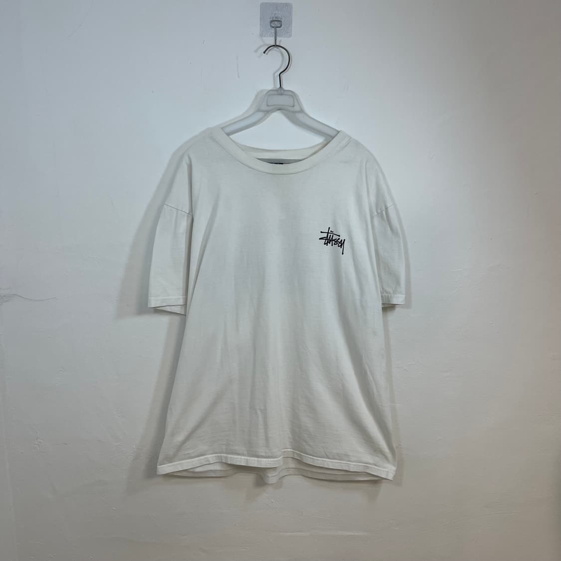 Stussy stock logo white t-shirt 상품이미지4