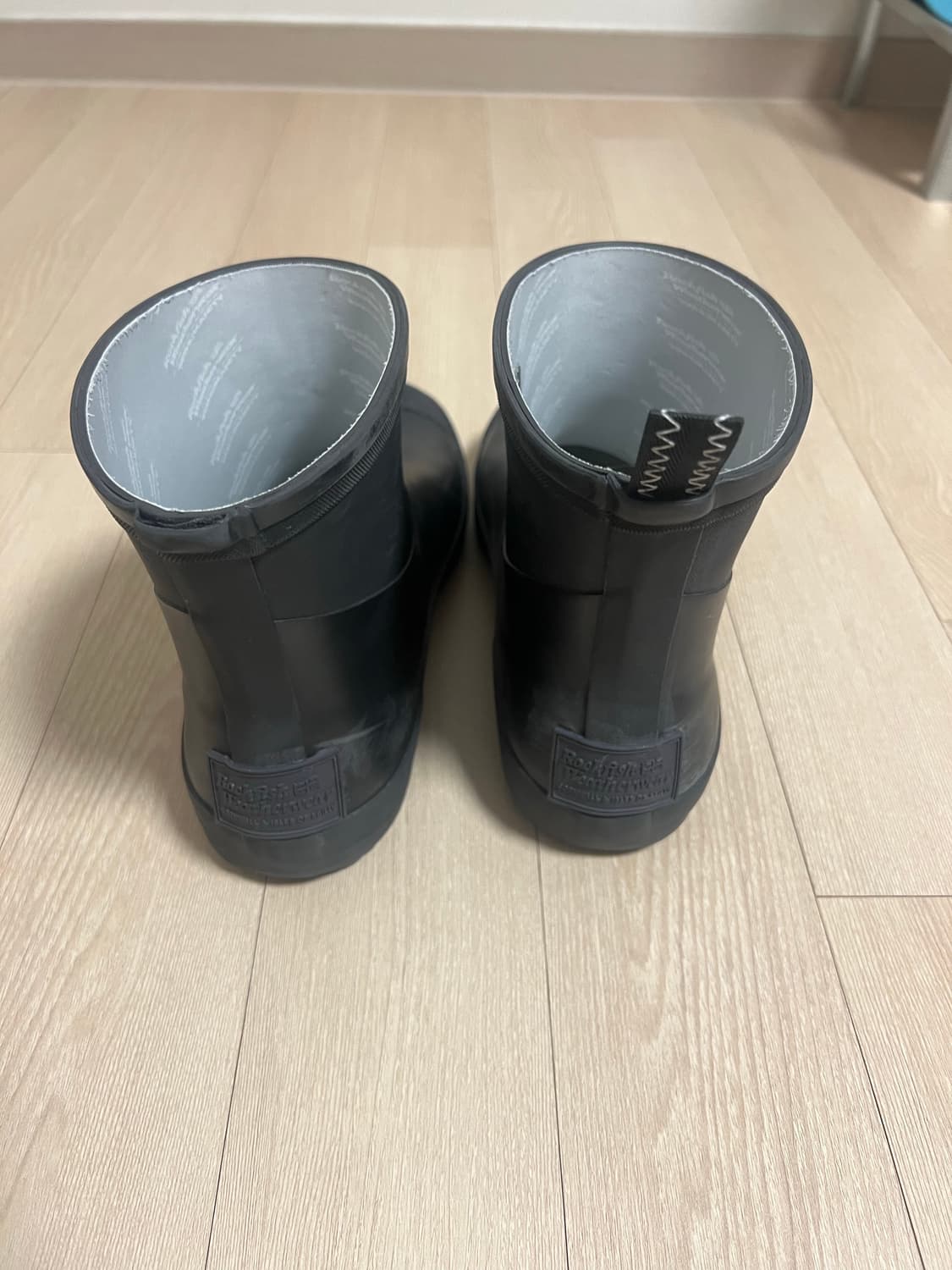 999휴머니티 락피쉬 웨어웨어 레인부츠 블랙 쇼트 270 uk8 상품이미지5