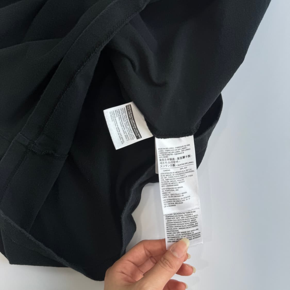 Levis 리바이스 레드 그런지 로고 블랙 반팔 상품이미지6